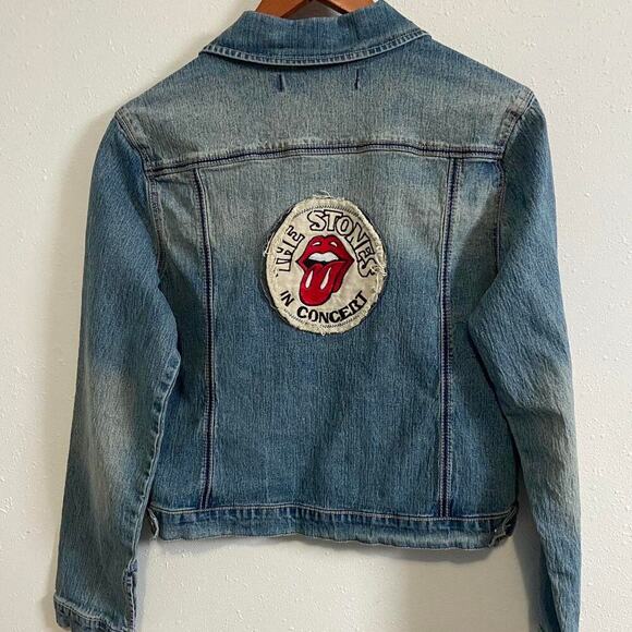 Vintage rolling stones denim jacket - Picture 3 of 7